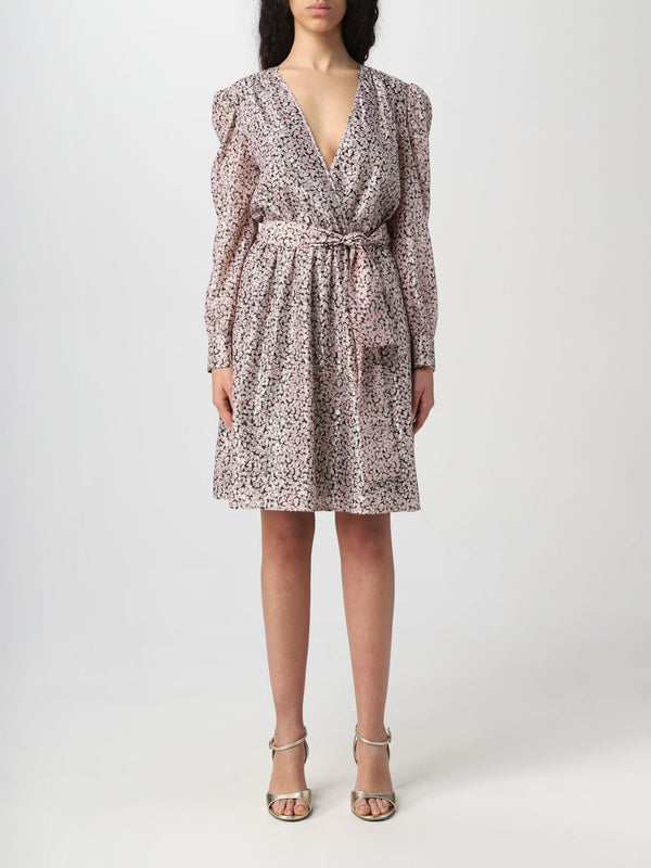 Abito Donna con fantasia chemisier Nero rosa Liu Jo- Francavilla Moda
